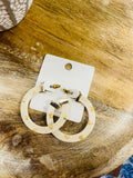 Gold Accent Hoop Earrings