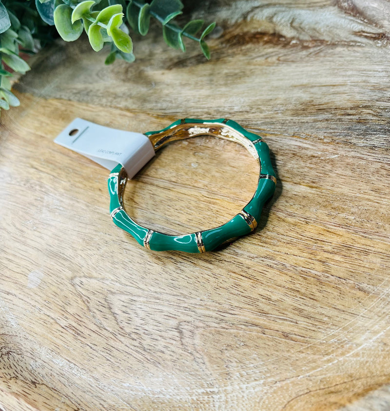 Gold Accents Metal Bracelet