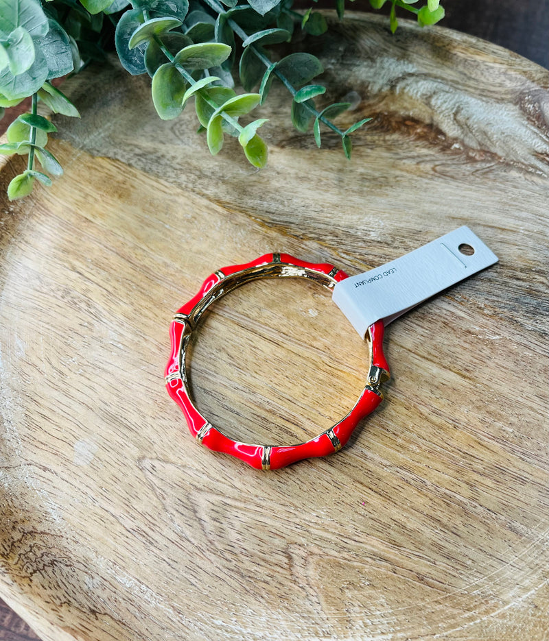 Gold Accents Metal Bracelet