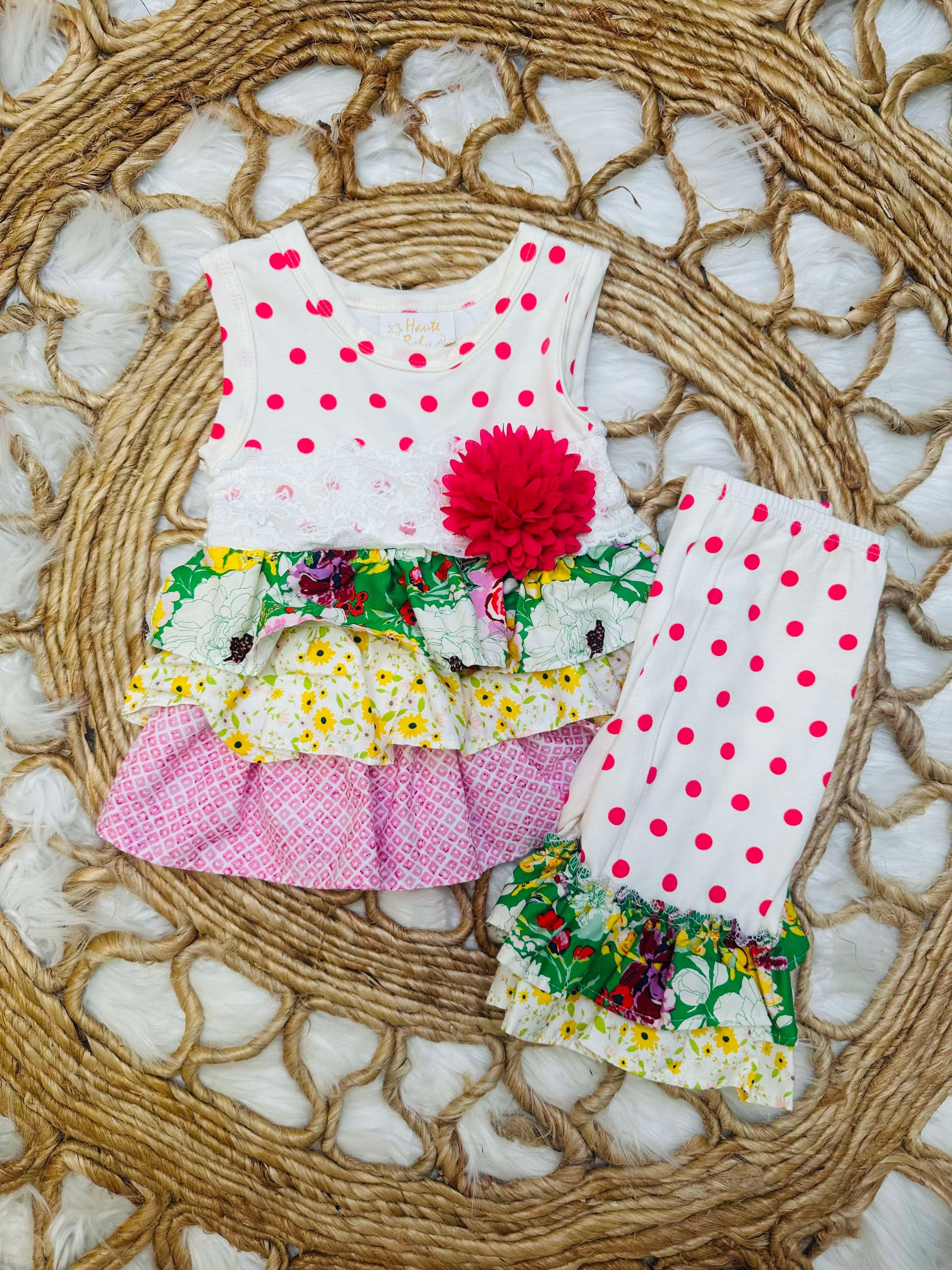 Haute Baby Summer Sizzle Girls Outfit Set