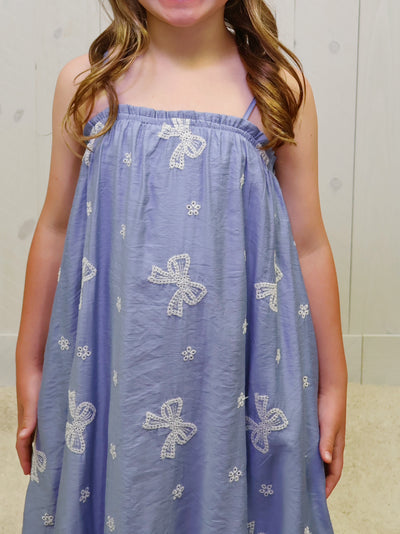 Hayden Girl’s Bow Denim Dress