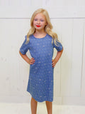 Hayden Girls bow denim dress Tween