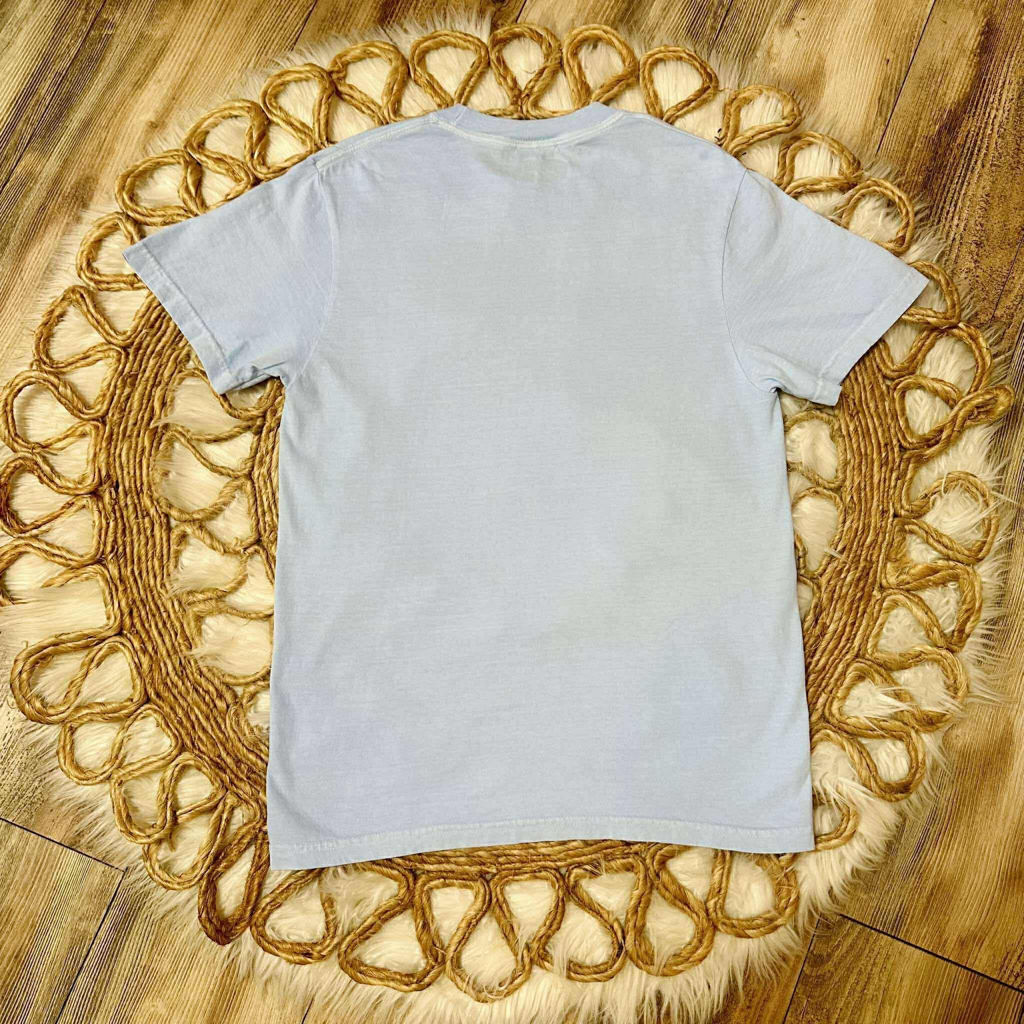 He Is Risen Blue Graphic Tee