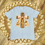 He Is Risen Blue Graphic Tee