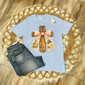 He Is Risen Blue Graphic Tee