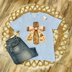 He Is Risen Blue Graphic Tee