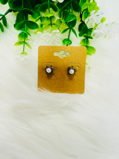 Heart Earring with Pearl - Mini Mee Boutique