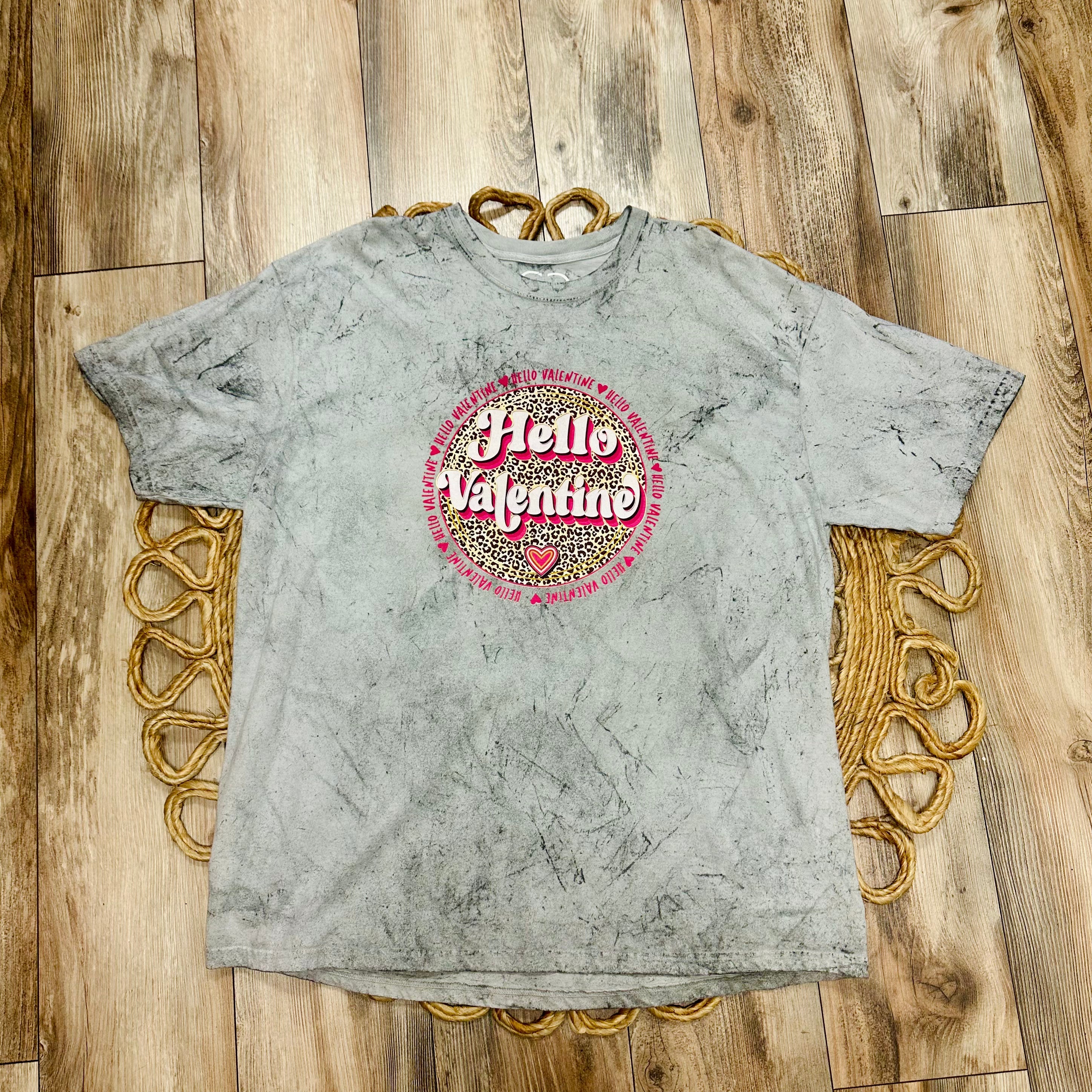 Hello Valentine Tee Shirt Women's Curvy