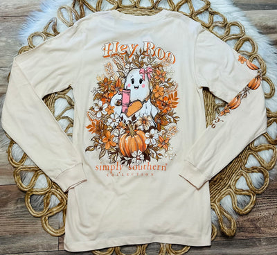 Hey Boo Simply Southern Long Sleeve Tee