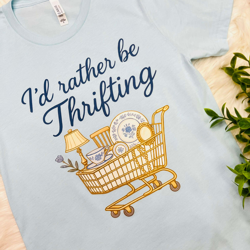I’d Rather Be Thrifting Graphic Tee womens