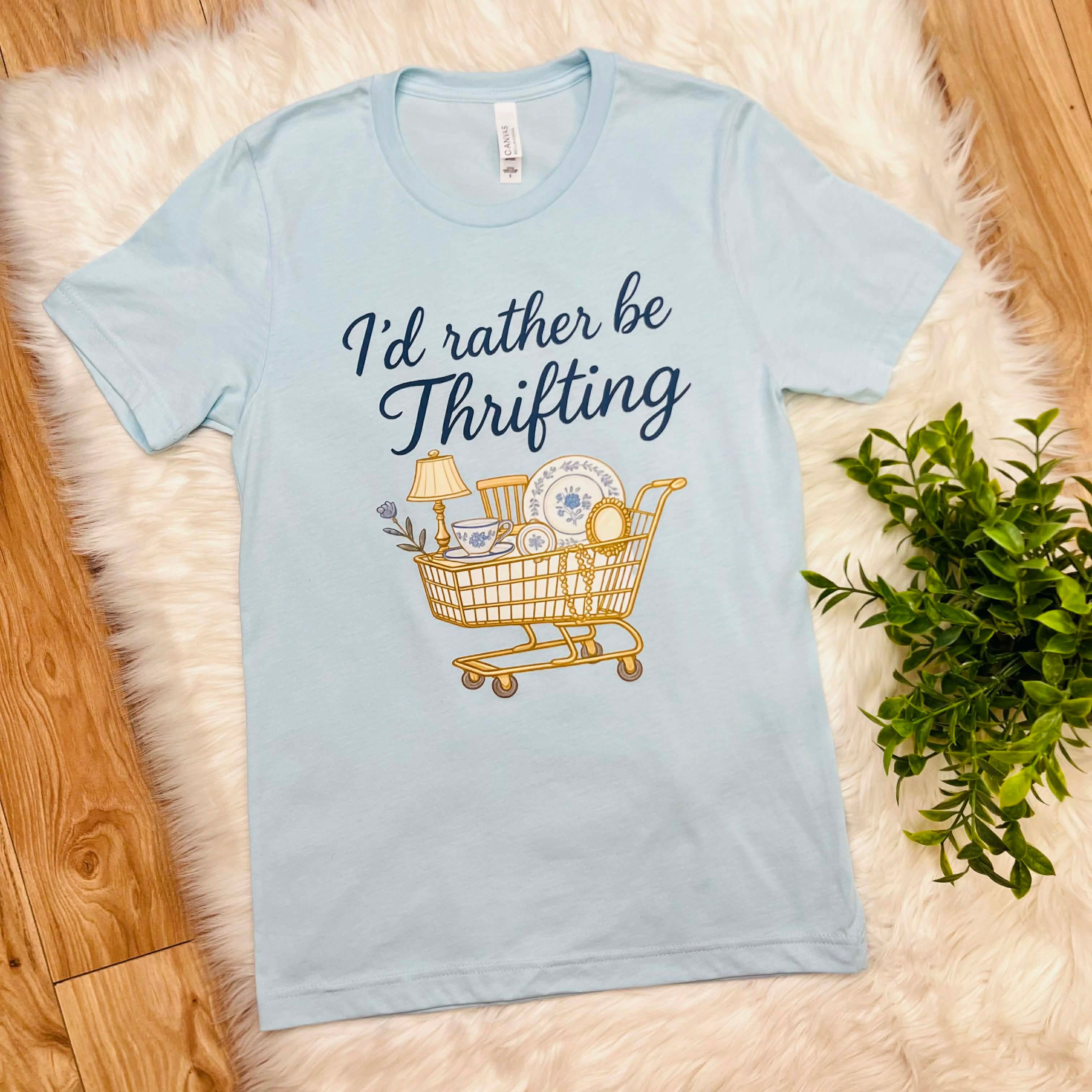 I’d Rather Be Thrifting Graphic Tee womens