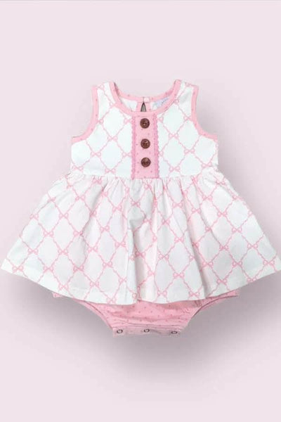 Girl’s swoon baby bow dress - Mini Mee Boutique