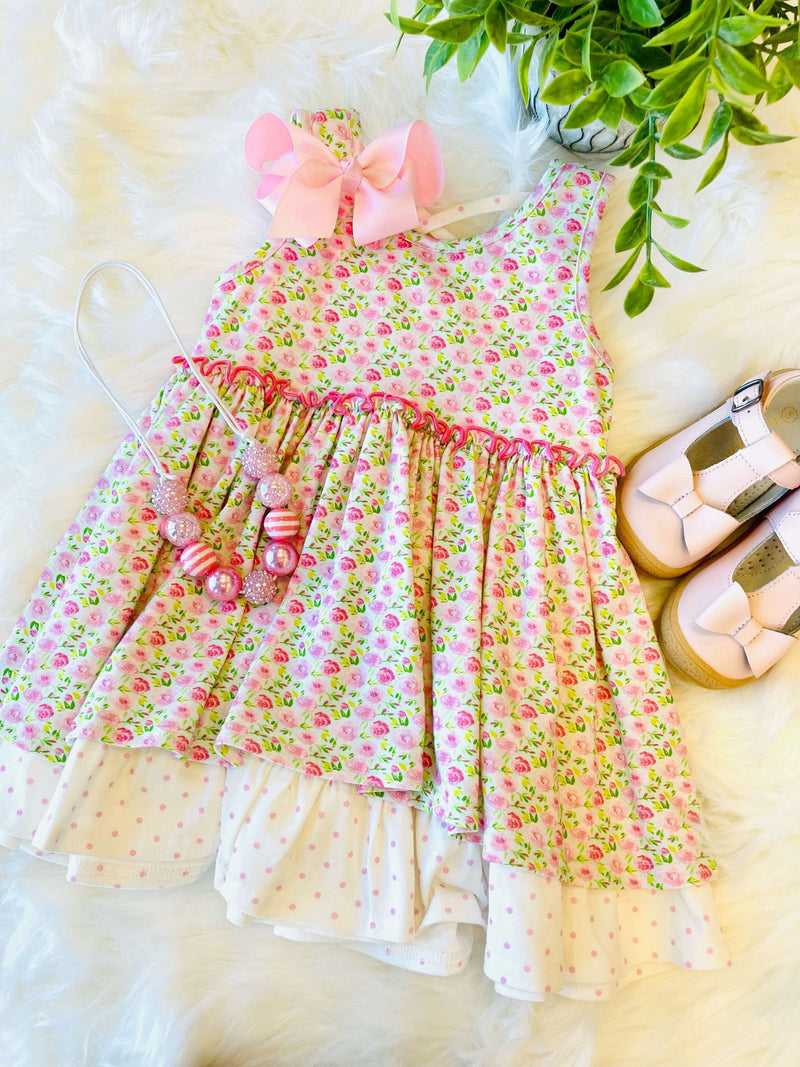 Girl’s swoon baby pink floral dress