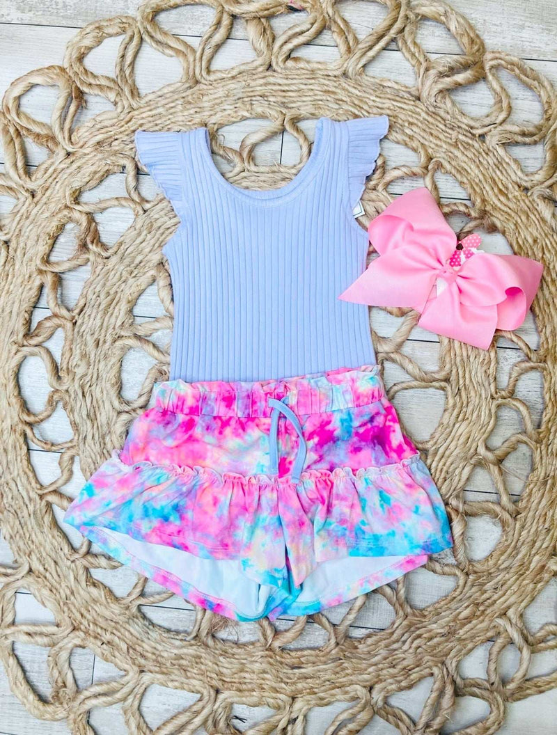 TyeDye Ruffe Set - Mini Mee Boutique