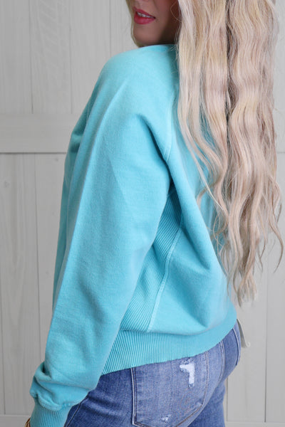 Teal Crewneck Sweatshirt