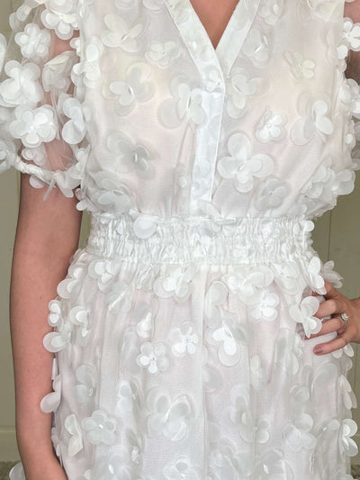 Umgee white floral dress - Mini Mee Boutique