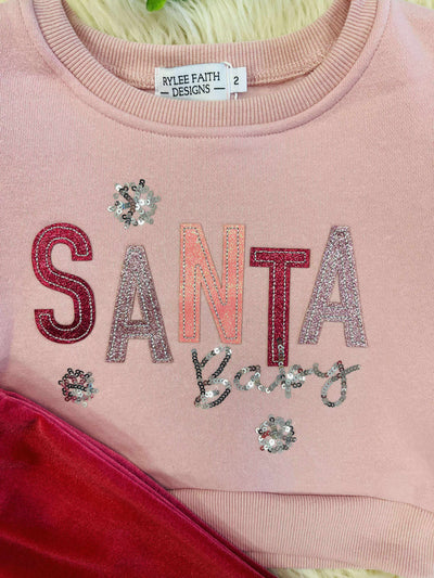 Girls Santa Baby Pants Set