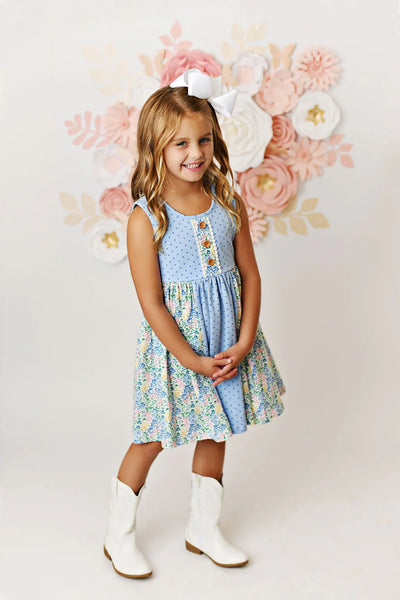 Swoon Baby Blue Garden Bliss Dress