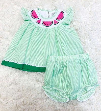 Lil Cactus Watermelon Girl's Set - Mini Mee Boutique