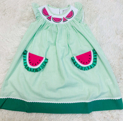 Lil' Cactus Watermelon Girl's Dress - Mini Mee Boutique