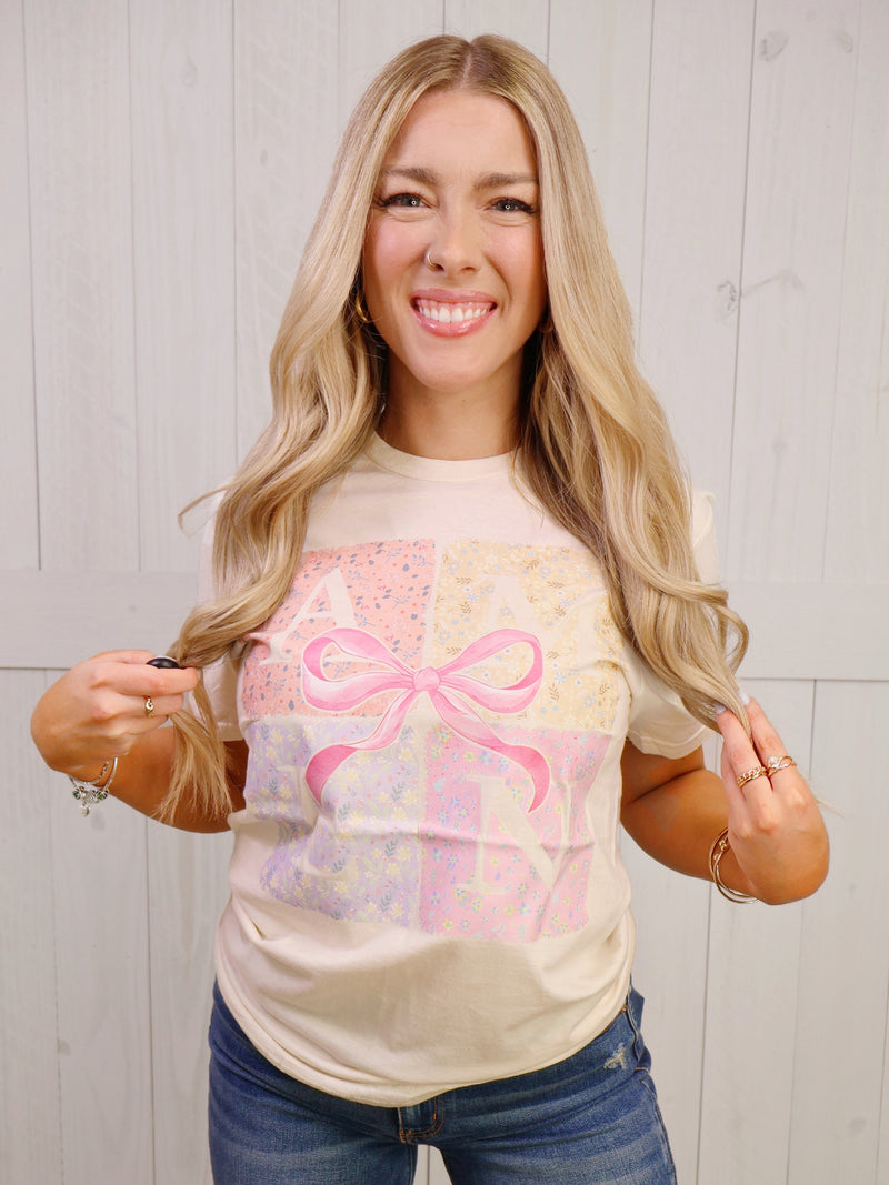 Amen Ribbon Tee- Women’s