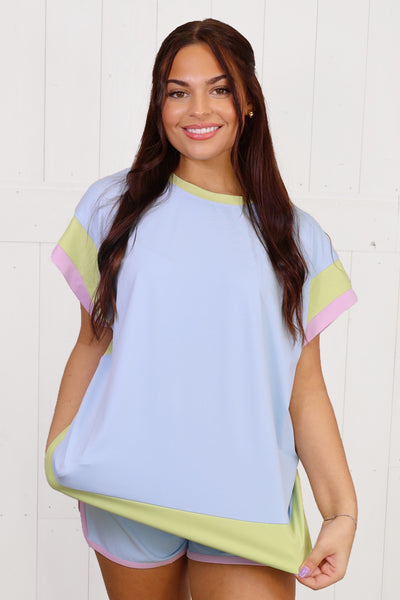90s Blue 2 Piece Set by Evermmee