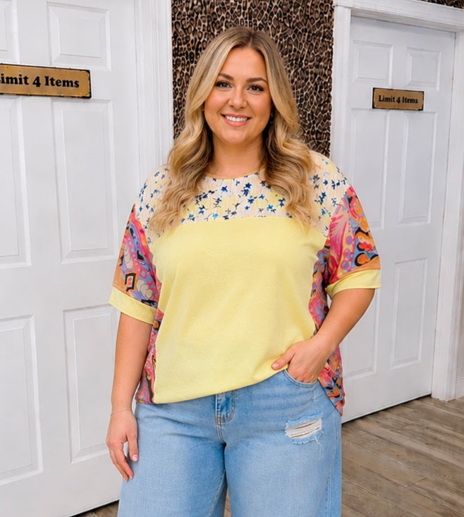 Easel Curvy Boho Tunic Top Women’s