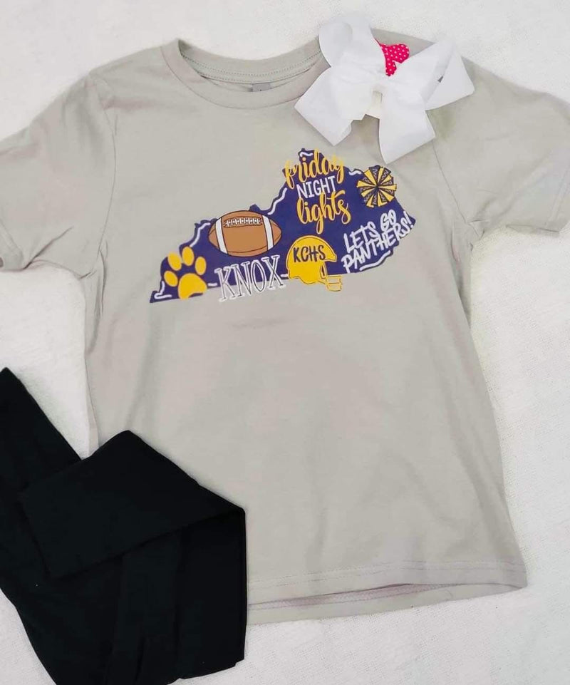 Girls Knox Kentucky Shaped Tee - Mini Mee Boutique