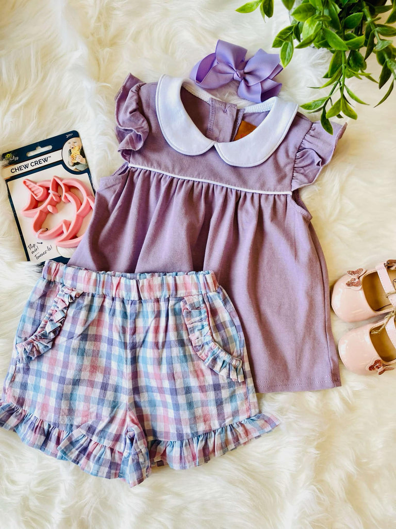 Toddler Purple 2 Piece set - Mini Mee Boutique