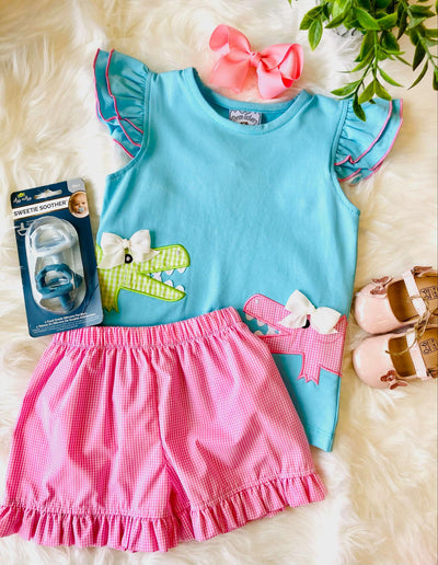 Girls Crocodile Set - Mini Mee Boutique