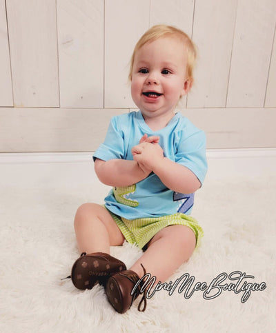 Boys Crocodile 2 piece Set - Mini Mee Boutique