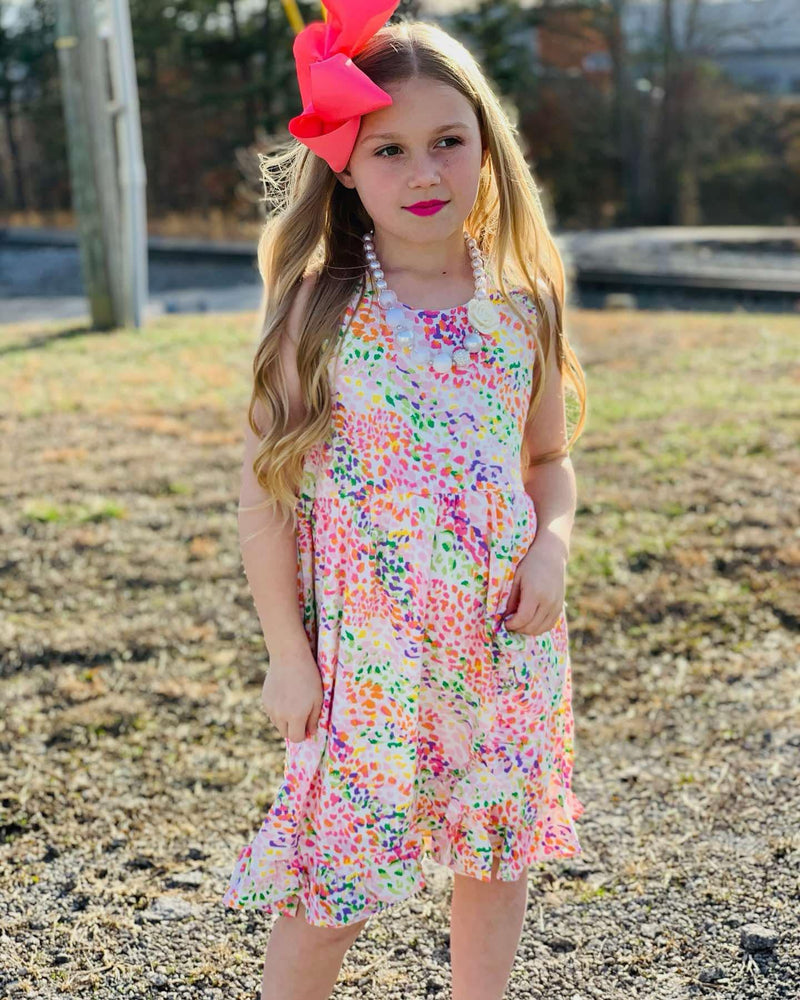 Girls Multicolor Dress - Mini Mee Boutique