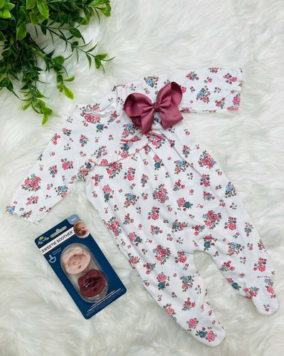 Mayoral Brand Floral Sleeper - Mini Mee Boutique