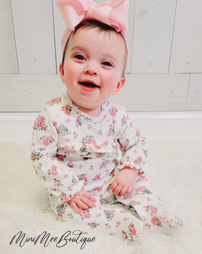 Mayoral Brand Floral Sleeper - Mini Mee Boutique