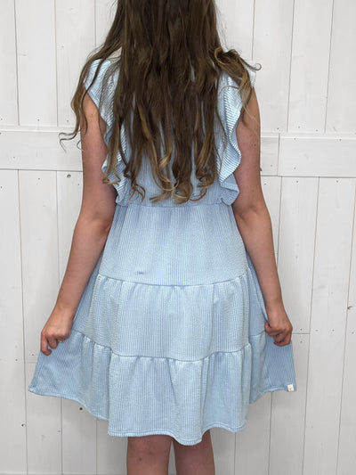 Women's Simply Southern Blue Knit Dress - Mini Mee Boutique