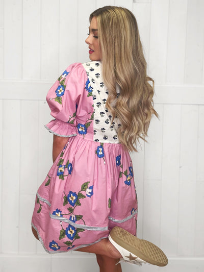 Women's Pink Anna Dress - Mini Mee Boutique