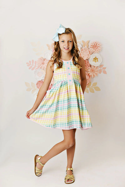 Baby Swoon Baby Checkered Dress - Mini Mee Boutique