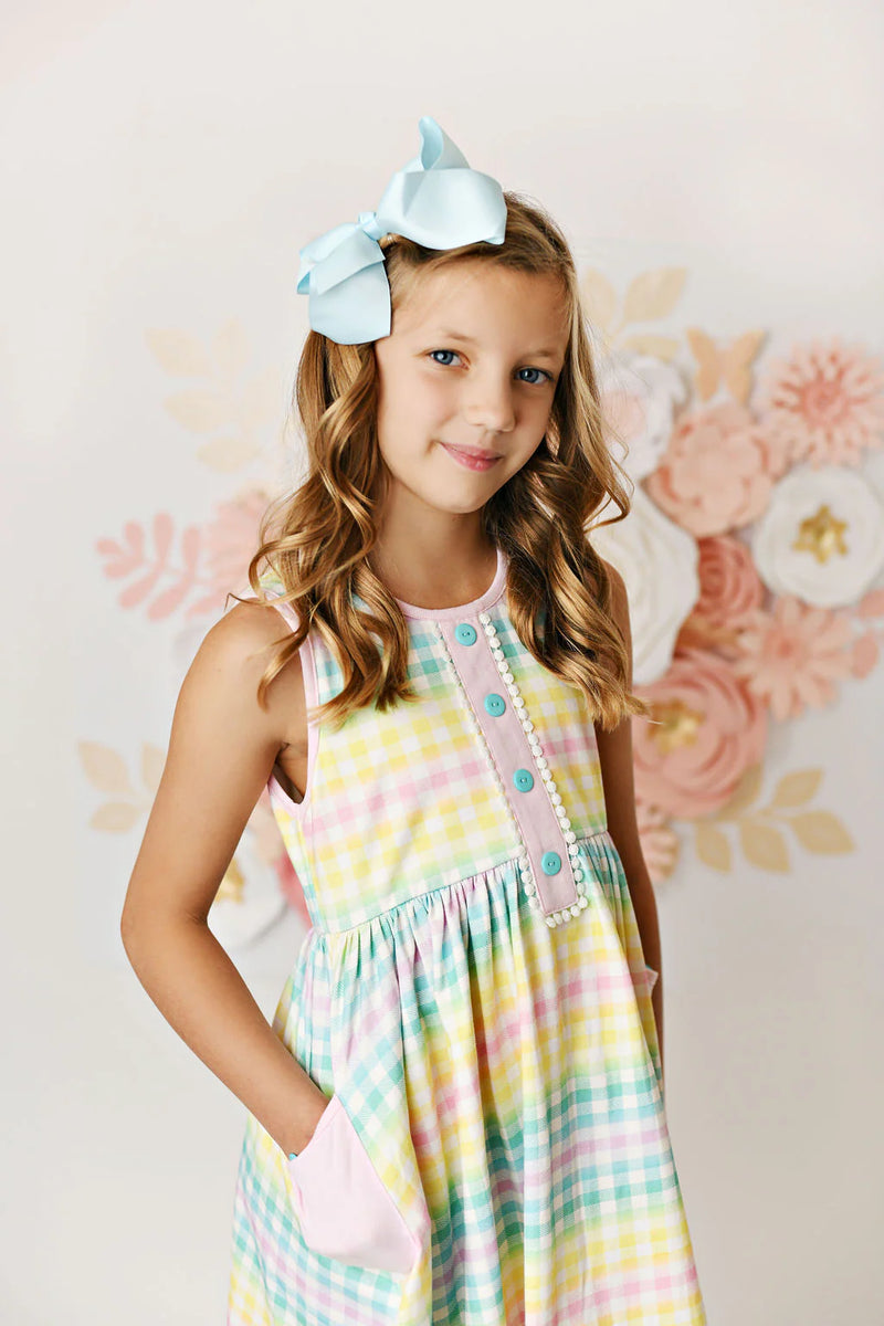 Baby Swoon Baby Checkered Dress - Mini Mee Boutique