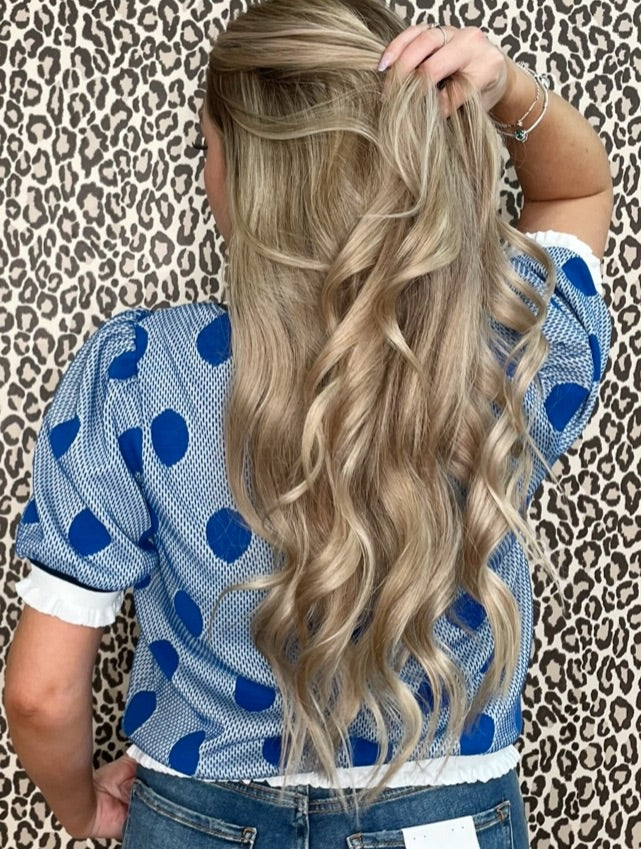 Voy Polka Dot Knit Top