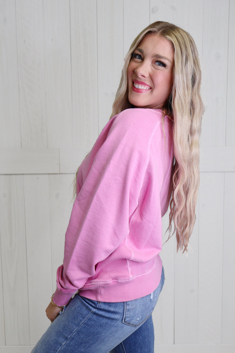 Zenana Pink Crewneck