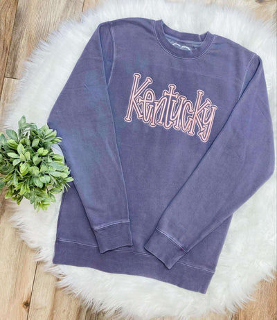 Embroidered Kentucky Women's Crewneck - Mini Mee Boutique