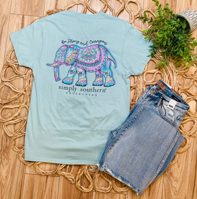 Women’s Simply Southern Elephant tee - Mini Mee Boutique