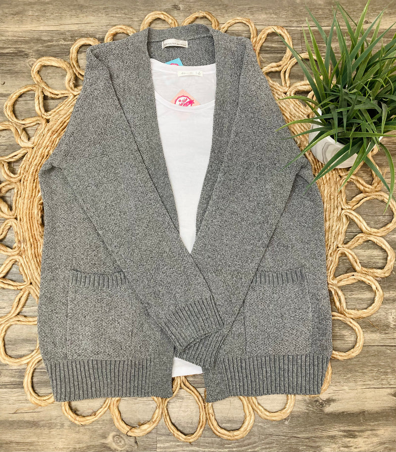 Grey Cardigan - Mini Mee Boutique