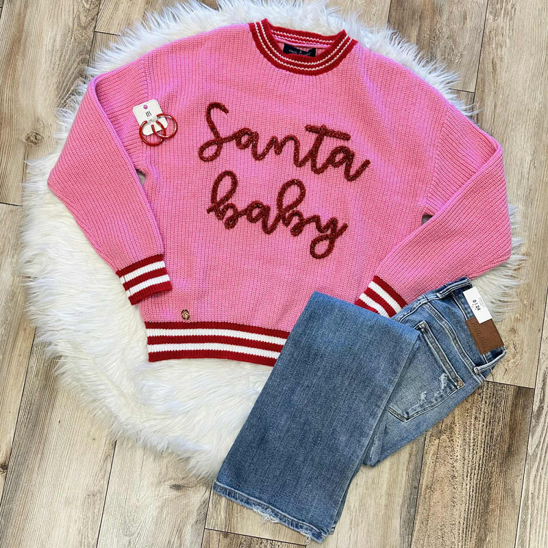 Women’s Santa Baby Sweater Pullover Top