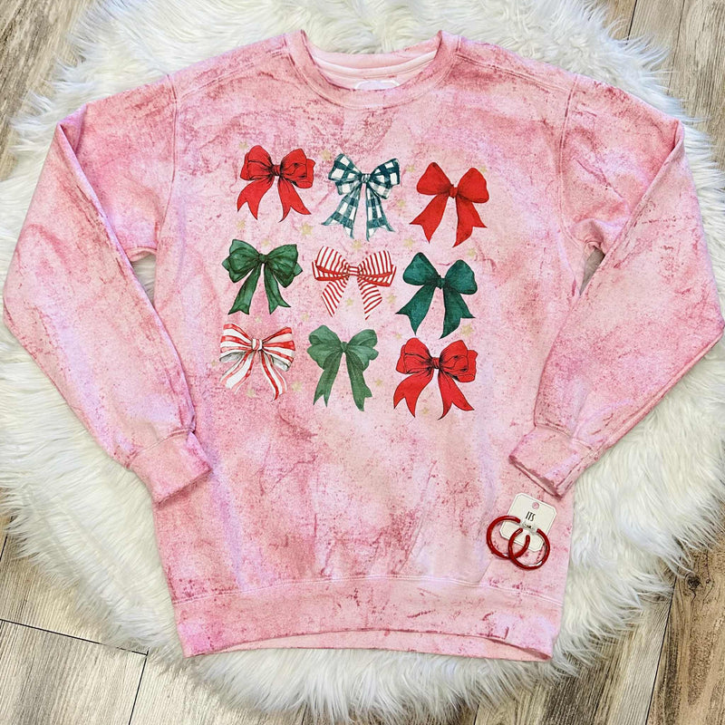 Women’s Bow Crewneck Sweater Pullover