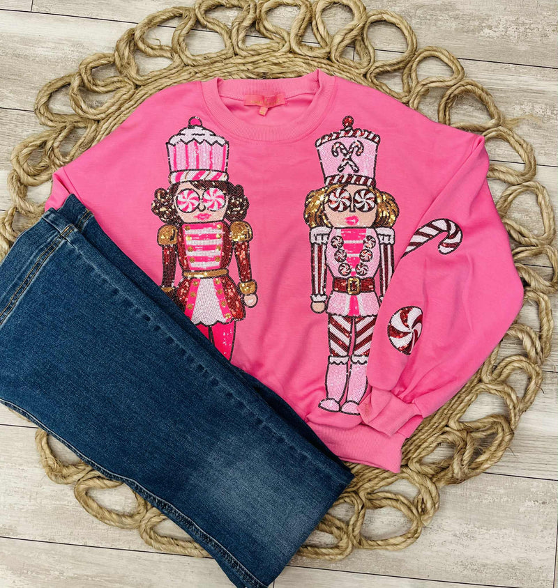 Simply Southern Sequin Nutcracker Crewneck