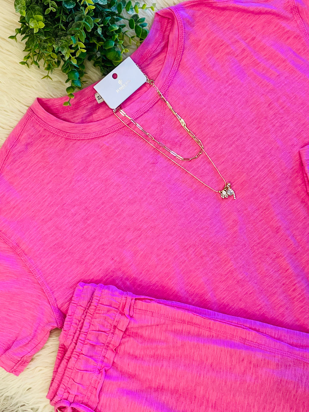 Women’s Candy Pink Zenana Set