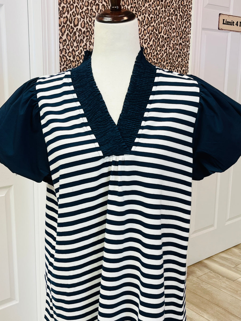 Women’s Umgee Navy Umgee Striped Dress