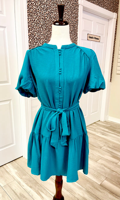 white christmas dresses Women's Umgee Dark Teal Button Down Dress – Mini Mee