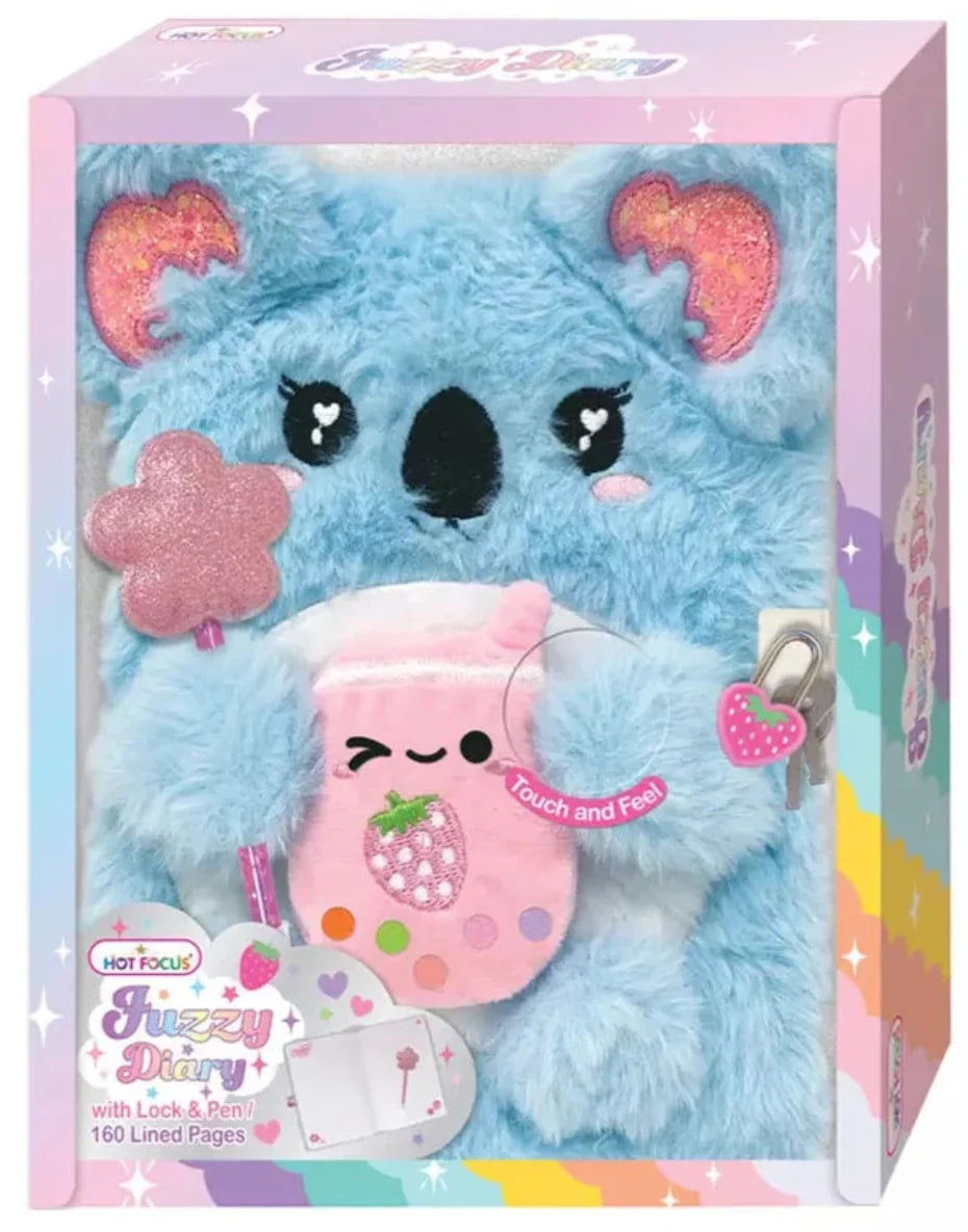 Girl’s Hot Focus Koala Fuzzy Diary